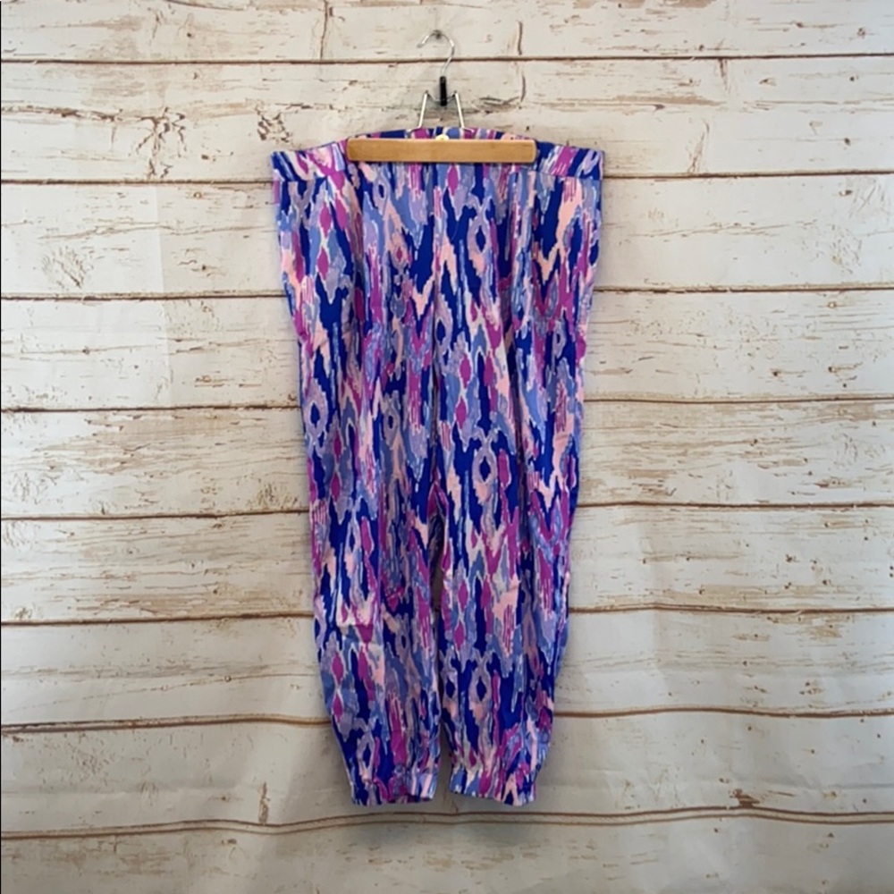 Lilly‎ Pulitzer Womens Size 12 Purple Pink Pull On Pants